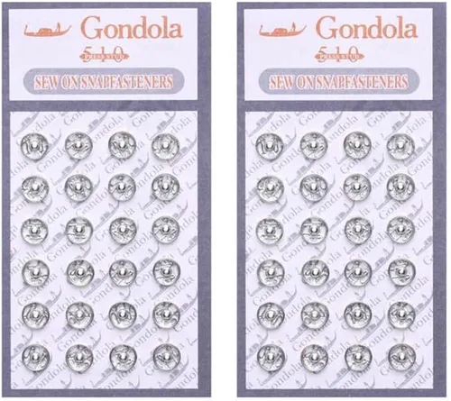 Vista 8 de 48 botones de cierre de metal, mini botones a presión para coser, botones de presión para ropa de muñeca, accesorios de costura para ropa