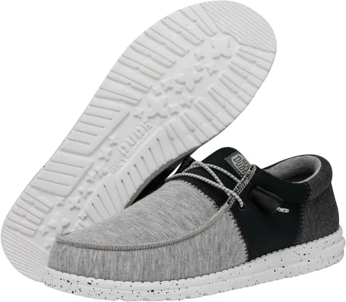Vista 3 de Hey Dude Wally Tri Mocasines elastizados para hombre, cómodos y ligeros, sin cordones