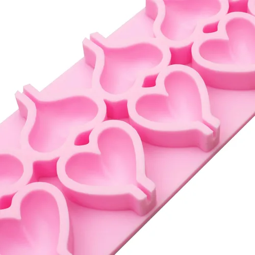 Vista 9 de Molde sexy de silicona para labios, molde para hornear de chocolate con forma de corazón para decoración de tartas de San Valentín, decoración