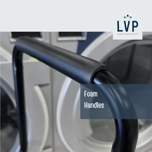 Vista 3 de Carro de lavandería comercial LVP Work Horse con asa extraíble 2.85 bushels (Negro, Extra grande)