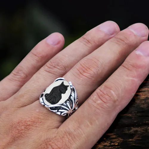 Vista 5 de Vintage Look 10pcs Lot Cat Cameo Anillos para las Mujeres Antiguo Plata Real Plateado Diseño Tamaño Mezclado Personalizado Joyería de Moda, Metal