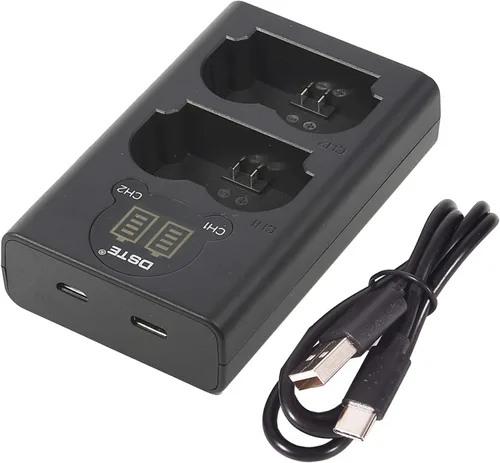 Vista 2 de DST E Reemplazo para NP-W235 Dual LCD Cargador de Batería Compatible Fujifilm NP-W235 Batería X-T4 Cámara