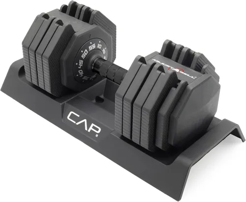 Vista 16 de CAP ADJUSTABELL - Juego de mancuernas ajustables de selección rápida de primera calidad para entrenamiento de fuerza, individuales y pares, 12.5