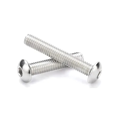 Vista 4 de Tornillos de cabeza de botón M2-0.016 x 0.157 in, acero inoxidable 304, rosca completa, accionamiento de enchufe Allen, máquina de alta resistencia