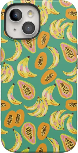 Vista 45 de Casely Funda para iPhone 15 Flores pintadas Frida Kahlo Floral Girly Funda atrevida Compatible con MagSafe