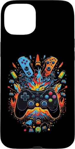 Vista 9 de iPhone 16 Gamer Aesthetic Graphic Gaming Video Games Boys Teens Kids Case