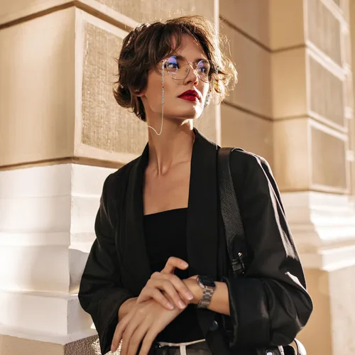 Vista 3 de Dohia Cadenas de gafas para mujer con cuentas para gafas de sol, soporte de cuerda para gafas de sol, soporte para correa D2-JSYJL