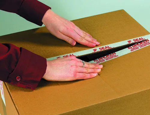 Vista 3 de Aviditi Tape Logic - Cinta de embalaje resistente, 2 pulgadas x 55 yardas, 2.2 mil, color rojo y blanco, paquete de 36 unidades, perfecta