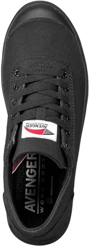 Vista 6 de Avenger Work Boots Top bajo para hombre Negro/Negro