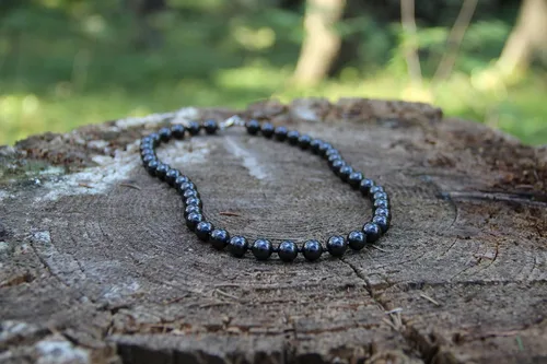 Vista 6 de Karelian Heritage - Collar de cristal de shungite auténtico, para equilibrar y proteger a las mujeres