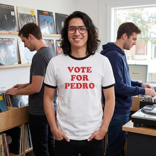 Vista 3 de Vota por Ringer Camiseta Funny Retro Cult Classic 2000s Nostalgia Novedad