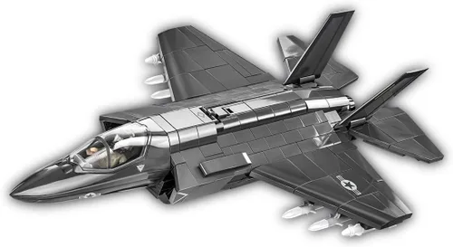 Vista 10 de COBI Avión Jet F-35B Lightning II de las Fuerzas Armadas, plateado