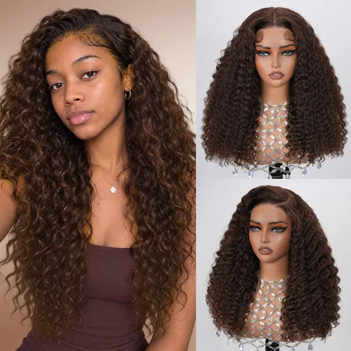 Vista 11 de MOONBAY Pelucas de cabello humano lacio con encaje frontal HD de 22 250 Color negro