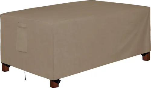 Vista 9 de Easy-Going Funda resistente 600D para muebles de patio, juego de mesa y silla rectangular al aire libre, funda impermeable para exteriores