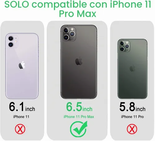 Vista 2 de JJGoo Funda transparente compatible con iPhone 11 Pro Max, transparente, suave, a prueba de golpes, delgada, delgada, antigolpes, color rosa