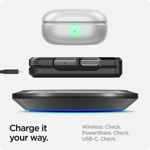 Vista 6 de Spigen Tough Armor Pro [protección de bisagra] diseñada para Galaxy Z Flip 5 Case (2023) - Negro Negro