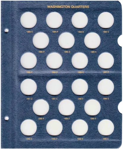 Vista 8 de Whitman Álbum de monedas del cuarto de Washington de Estados Unidos 1932 - 1990 #9122
