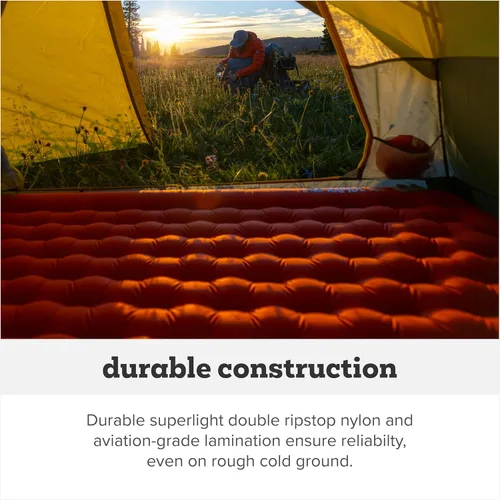 Vista 4 de Big Agnes Rapide SL - colchón inflable aislante, ultraligero, compacto para todas las estaciones de mochilero y senderismo, bolsa de bombeo