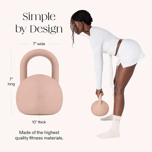 Vista 5 de Bala Kettleball, pesas rusas suaves para mujer, equipo de entrenamiento de fuerza y núcleo para entrenamientos de gimnasio en casa, pesas