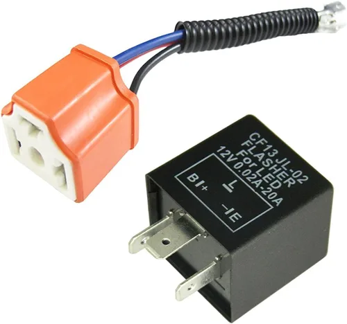 Vista 8 de x xotic tech 1 relé electrónico LED intermitente CF12 de 12 V y 2 pines para instalar bombillas LED de señal de giro LED con problemas de hiperflash