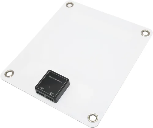 Vista 6 de Kit de panel solar de 5 V y 20 W para teléfono, panel solar portátil con puerto de salida USB para cargadores solares, mini generadores, bancos