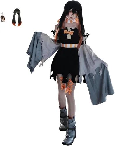 Vista 8 de Disfraz de anime Gachiakuta Amo Empool Cosplay conjunto completo uniforme para mujer, Halloween Comic Con Negro