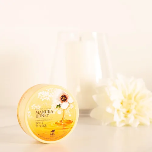 Vista 2 de Wild Ferns Mantequilla corporal dulce indulgencia con miel de manuka, 99% natural, 6.17 oz