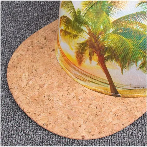 Vista 3 de Galaxy Hawaii Coconut Tree Print Flatbill Visor Snapback Gorra Gorra de béisbol