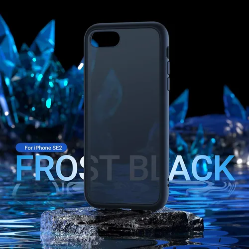 Vista 5 de TORRAS - Funda a prueba de golpes para iPhone SE 2022/iPhone SE 2020/iPhone 7, certificado de caída militar, parte trasera dura, semitransparente