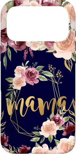Vista 22 de Mama Floral New Mom Flower Print Pregnant Woman Watercolor Case for iPhone 17