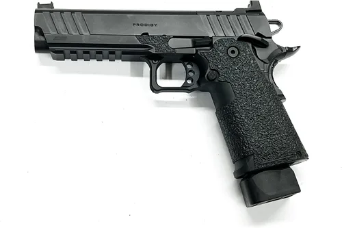 Vista 9 de Handleitgrips Cinta de agarre para pistola compatible con Springfield Prodigy – Cinta de agarre de pistola de goma texturizada negra, fácil