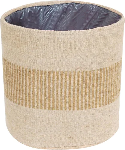 Vista 16 de Cesta de Maceta de Yute Resistente, Cesta Tejida Moderna, Maceta para Flores, Maceteros de Interior para Suelo, Cesta Organizadora de Almacenamiento