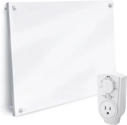 Vista 9 de EconoHome Panel de calentador de espacio para montaje en pared, con termostato, calentador de convección de 400 vatios, ideal para habitaciones