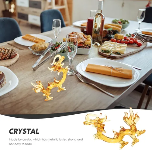 Vista 8 de Decoración para el hogar Estatuilla de dragón de escritorio Decoración Animal Decorativo Dragón Figura China Dragón Chino Decoración Decoración