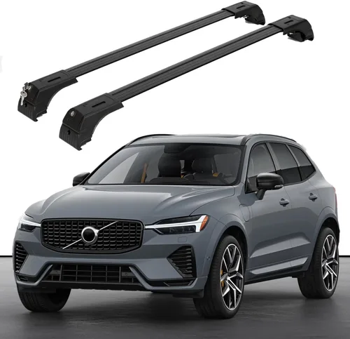 Vista 12 de ERKUL Barras transversales para techo de alta resistencia de 220 libras para Volvo XC40 2019-2026 Monturas metálicas sólidas Barras