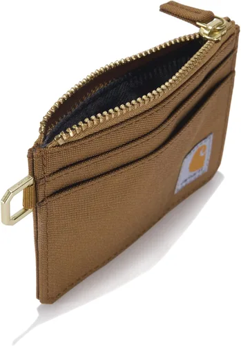 Vista 10 de Carhartt Cartera casual de nailon con cremallera para tarjetas para mujer