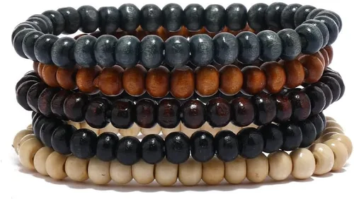 Vista 22 de Pulsera Gótica Ajustable de Cuero Trenzado Punk Multicapa de Estilo Grunge, Conjunto de Pulseras Emo con Brazalete de Metal, Envoltura