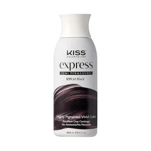 Vista 18 de Kiss Express Color de cabello semipermanente – Tinte vívido y altamente pigmentado para cabello vibrante, fórmula suave, cobertura de canas, pH