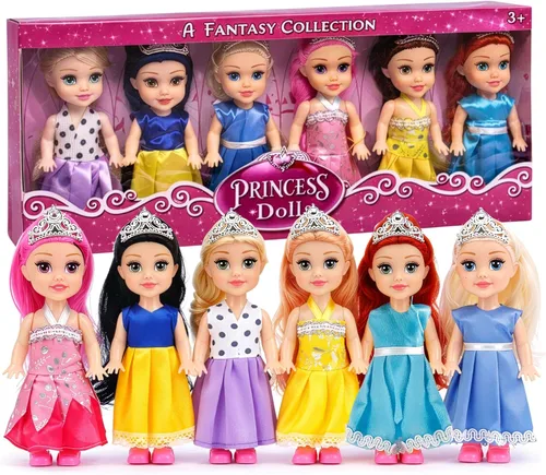 Vista 8 de Liberty Imports Little Career - Muñecas pequeñas con vestidos, mini muñecas pequeñas imaginativas con trajes para chef, médico, piloto, ingeniero