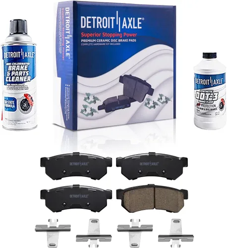 Vista 26 de Detroit Axle - Pastillas de Freno Traseras de Cerámica Izquierda Reemplazo de Pinza para Silverado Sierra Suburban 1500 Tahoe Yukon Escalade ESV EXT