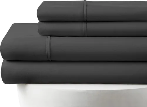 Vista 14 de Twin Size 4-Piece Sheet Set 1000 Thread-Count 100% Egyptain Cotton, 1000TC Soft, Breathable, Long-Staple Cotton Sateen Weave, Fits 19 Inches Extra