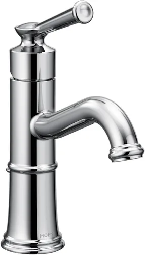 Vista 16 de Moen Belfield Grifo de Lavabo de Baño de Una Manija en Níquel Cepillado con Ensamble de Desagüe y Placa de Cubierta Opcional, 6402BN