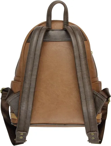 Vista 2 de Loungefly Star Wars The Last Jedi Rebel Finn Mini Mochila, Marrón, Bolso de moda