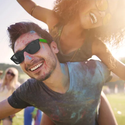 Vista 4 de Paquete de 48 gafas de sol de neón estilo 80 para fiesta, regalo divertido, recuerdos de fiesta, juguetes de fiesta, regalos de bolsa de golosinas