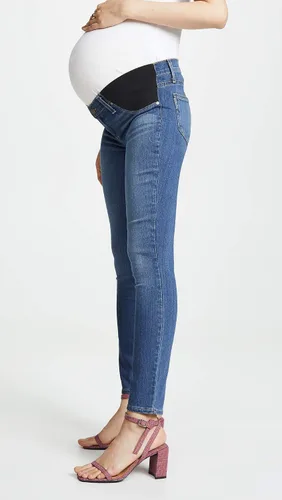 Vista 4 de PAIGE Jeans de maternidad Verdugo de tiro medio ultra ajustados para mujer