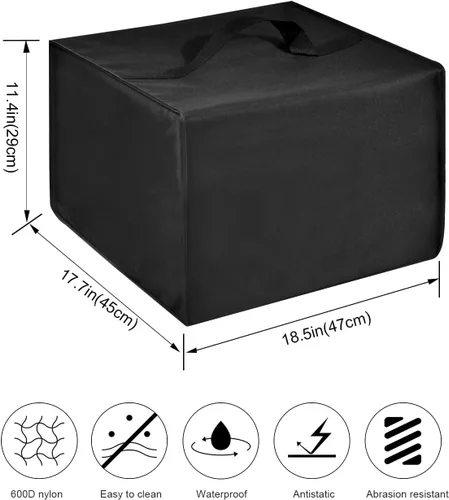 Vista 2 de Cubierta para freidora de alta resistencia, impermeable, resistente al calor, funda de nailon para Hamilton Beach Electric/para Elite Gourmet