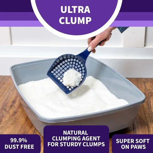 Vista 7 de Litter Pearls Ultra Clump 10580 - Arena para gatos sin perfume, 8 libras, cristales blancos y transparentes