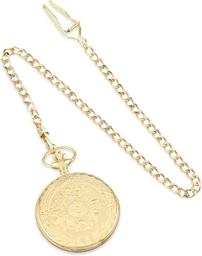 Vista 3 de Charles-Hubert, reloj de bolsillo mecánico chapado en oro Paris, Oro, Mecánico