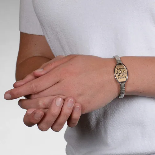 Vista 6 de MEDICALERT Medical Alert Bracelets For Women Men - Medical Id Bracelets Stretch Band USA Foundation Custom Engraving Bracelet