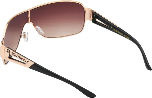 Vista 4 de Southpole Metal Shield UV Protective Rectangular Sunglasses